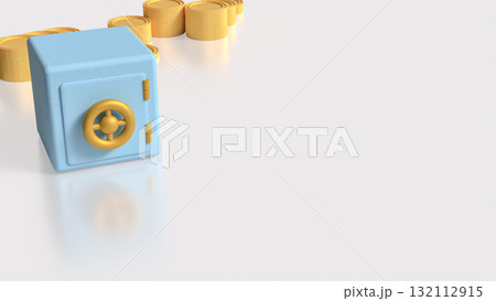 The Safe deposit box for Earn or Business concept 3d Rendering. 132112915
