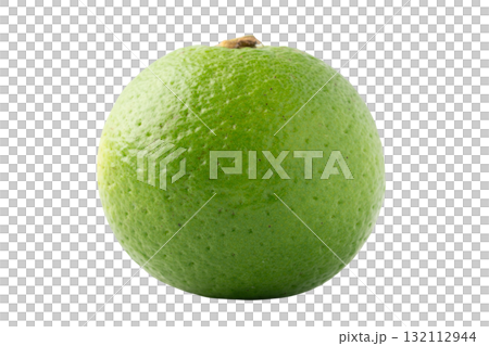 透明背景（png）に1個のかぼす 132112944