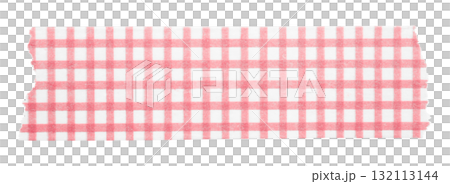 pink patterned sticker paper tape isolated on transparent background 132113144