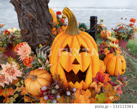 ハロウィンの飾り 132113361
