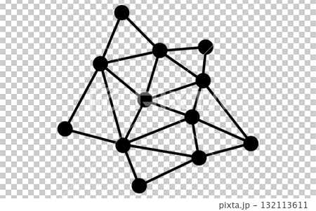 分散網絡,節點線圖標,黑白 分散網絡,節點線圖標,黑白 132113611