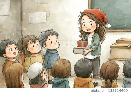 美優シリーズ：小学校のクリスマスイベント 132114409