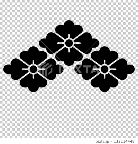 穴山梅雪の家紋です。三つ盛花菱といいます。 穴山梅雪の家紋です。三つ盛花菱といいます。 132114449