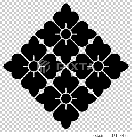 家紋です。四つ尖り花角といいます。 家紋です。四つ尖り花角といいます。 132114452