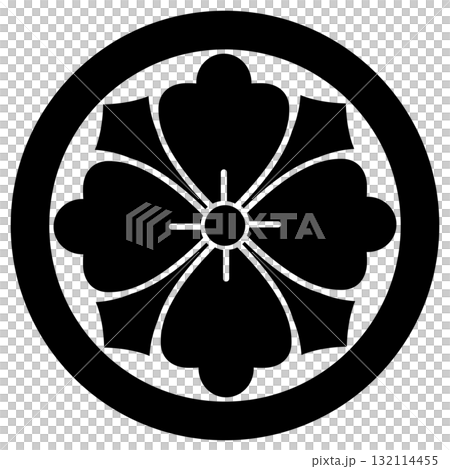 大隈重信、向山一履の家紋です。丸に剣花角といいます。 大隈重信、向山一履の家紋です。丸に剣花角といいます。 132114455