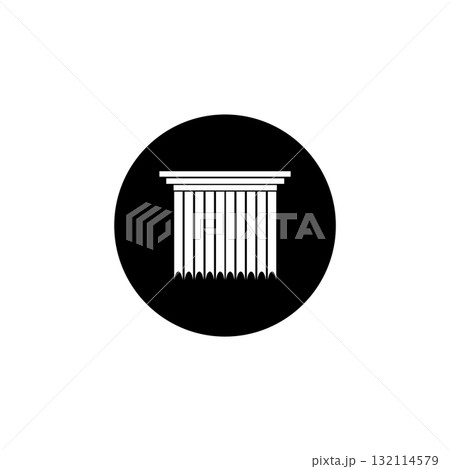 vectors illustration curtain icon simple vectors illustration curtain icon simple 132114579