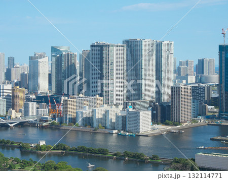 浜松町1丁目より望む浜離宮・隅田川・勝どきの眺望　　都市景観（2025年9月） 132114771