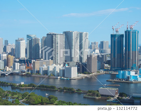 浜松町1丁目より望む浜離宮・隅田川・勝どきの眺望　　都市景観（2025年9月） 132114772