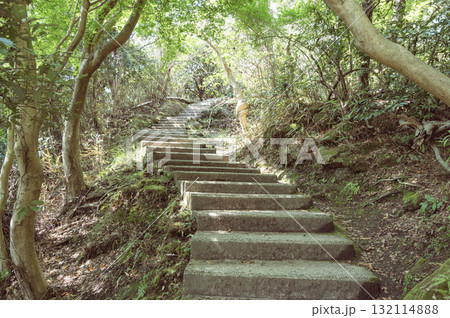 千葉　鋸山の登山道（二天門付近） 132114888