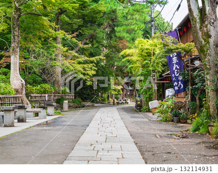 東京　深大寺　参道 132114931