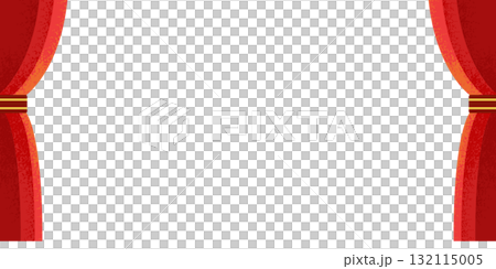 紅色布幕背景(舞台、劇場、開幕式、示範設計素材) 紅色布幕背景(舞台、劇場、開幕式、示範設計素材) 132115005