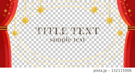 紅色窗簾和金色星星背景(舞台、活動、示範、派對的設計材料) 紅色窗簾和金色星星背景(舞台、活動、示範、派對的設計材料) 132115006