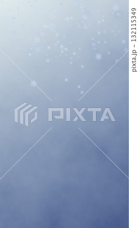 縦長サイズ曇り空に雪が舞い散る幻想的な冬の壁紙 132115349