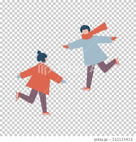 Children skating 132115413