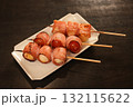 トマトとウズラ卵のベーコン巻き串 132115622
