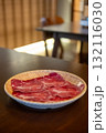 Close up of sliced oyster blade, raw meat. prepared for cooking 132116030