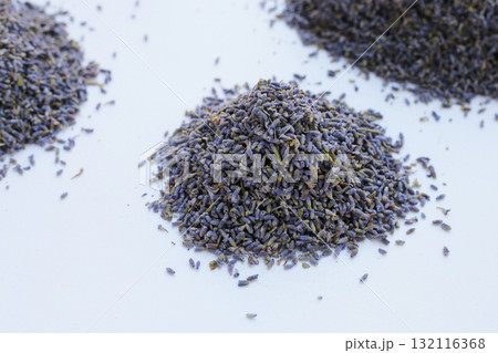 Dried lavender buds for brewing a herbal tea Dried lavender buds for brewing a herbal tea 132116368