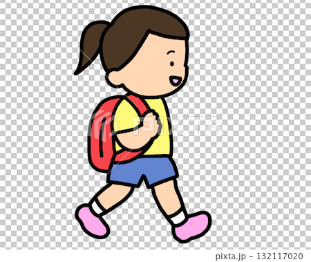 步行去學校的亞洲女孩 132117020