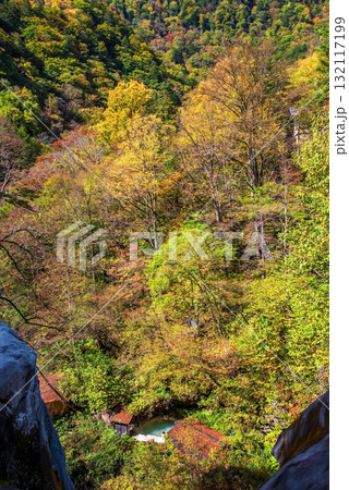 秋の白骨温泉 公共露天風呂《長野県 松本市》 132117199