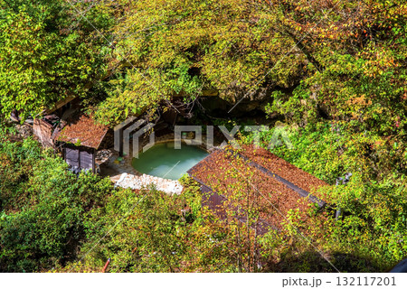 秋の白骨温泉 公共露天風呂《長野県 松本市》 秋の白骨温泉 公共露天風呂《長野県 松本市》 132117201