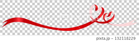 Heart-shaped ribbon, decoration material Heart-shaped ribbon, decoration material 132118229