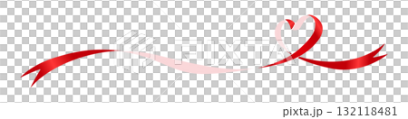 心形絲帶、裝飾材料 132118481