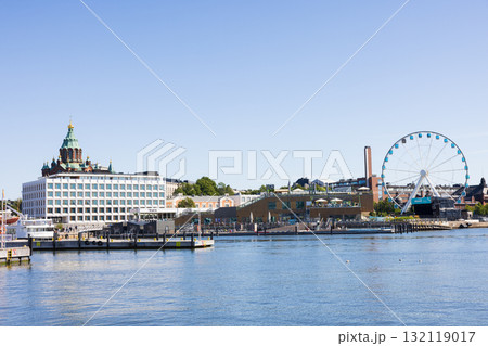 ヨーロッパ、フィンランドのヘルシンキ港の風景 132119017