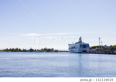 ヨーロッパ、フィンランドのヘルシンキ港の風景 ヨーロッパ、フィンランドのヘルシンキ港の風景 132119019