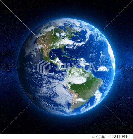 宇宙空間に漂う地球 イラスト 宇宙空間に漂う地球 イラスト 132119449