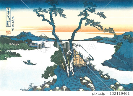 葛飾北斎　富嶽三十六景　#15　信州諏訪湖 132119461