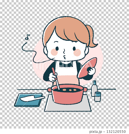 Woman cooking 132120550