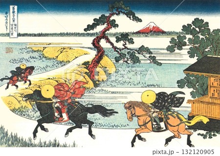 葛飾北斎　富嶽三十六景　#35　隅田川関屋の里 132120905