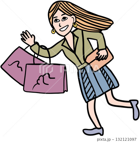 black friday sale shopping illustration for discount promotion 1 132121097