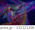 青く輝く星雲に溶け込む乙女の影 132121206