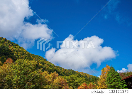 白骨温泉「泡の湯旅館」周辺の紅葉 132121573
