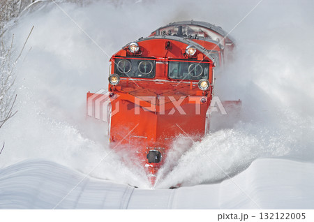 宗谷本線　智恵文－日進　JR北海道　DE15-2514（旭川）　常時排雪列車　ラッセル　常排 132122005