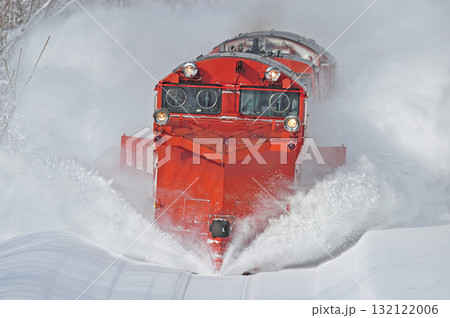 宗谷本線 智恵文-日進 JR北海道 DE15-2514(旭川) 常時排雪列車 ラッセル 常排 宗谷本線 智恵文-日進 JR北海道 DE15-2514(旭川) 常時排雪列車 ラッセル 常排 132122006