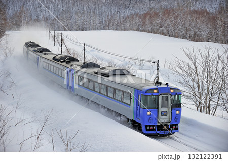 宗谷本線 日進-智恵文 JR北海道 キハ183系 キハ183-1551(苗穂) サロベツ 宗谷本線 日進-智恵文 JR北海道 キハ183系 キハ183-1551(苗穂) サロベツ 132122391