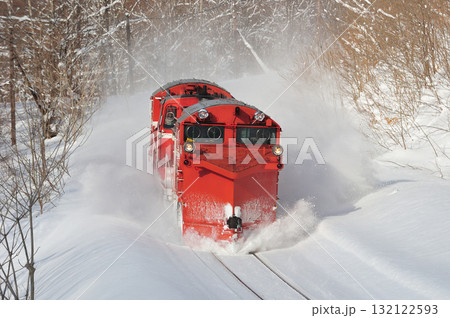 宗谷本線 智恵文-日進 JR北海道 DE15-2521(旭川) 常時排雪列車 常排 ラッセル 宗谷本線 智恵文-日進 JR北海道 DE15-2521(旭川) 常時排雪列車 常排 ラッセル 132122593