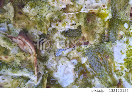 pesto cheese recco focaccia wood oven cooked artisanal homemade pesto cheese recco focaccia wood oven cooked artisanal homemade 132123125