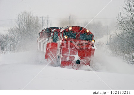 宗谷本線　北比布－蘭留　JR北海道　DE15-2515（旭川）　常時排雪列車　常排　ラッセル 132123212