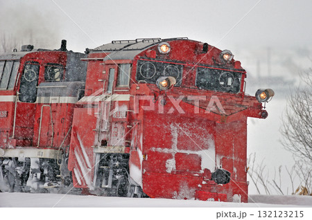 宗谷本線 北比布-蘭留 JR北海道 DE15-2515(旭川) 常時排雪列車 常排 ラッセル 宗谷本線 北比布-蘭留 JR北海道 DE15-2515(旭川) 常時排雪列車 常排 ラッセル 132123215