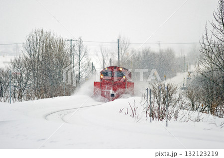 宗谷本線　北比布－蘭留　JR北海道　DE15-2515（旭川）　常時排雪列車　常排　ラッセル 132123219
