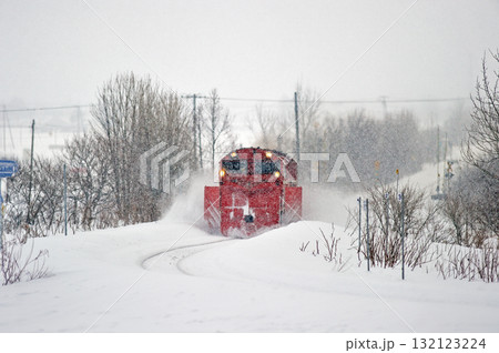 宗谷本線 北比布-蘭留 JR北海道 DE15-2515(旭川) 常時排雪列車 常排 ラッセル 宗谷本線 北比布-蘭留 JR北海道 DE15-2515(旭川) 常時排雪列車 常排 ラッセル 132123224