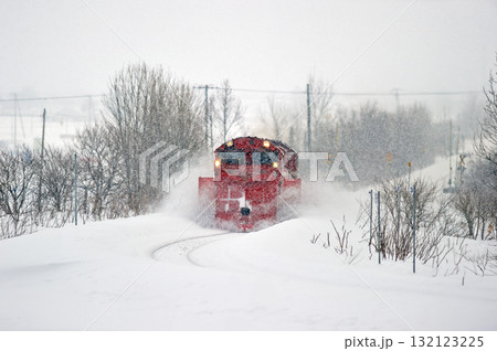 宗谷本線　北比布－蘭留　JR北海道　DE15-2515（旭川）　常時排雪列車　常排　ラッセル 132123225