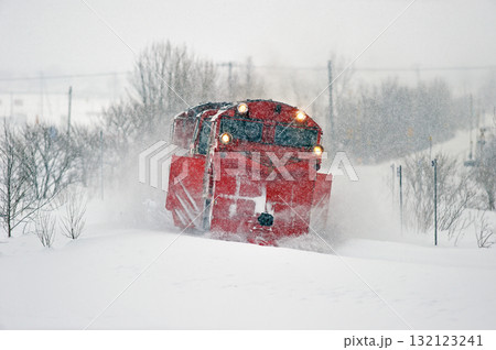 宗谷本線　北比布－蘭留　JR北海道　DE15-2515（旭川）　常時排雪列車　常排　ラッセル 132123241