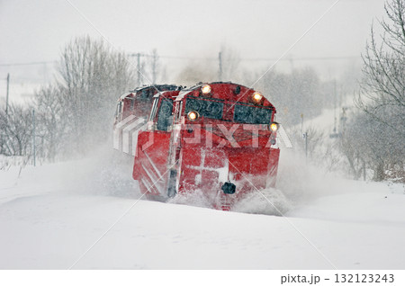 宗谷本線　北比布－蘭留　JR北海道　DE15-2515（旭川）　常時排雪列車　常排　ラッセル 132123243