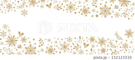 キラキラスノーフレークとオーナメントのパターン、ウィンターホリデーとクリスマスイラスト キラキラスノーフレークとオーナメントのパターン、ウィンターホリデーとクリスマスイラスト 132123310