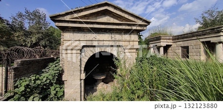 Nicholson Rooms near Taxila Pass Built in 19th Century as Memorial Now Stand in Ruins Reflecting Colonial Heritage Nicholson Rooms near Taxila Pass Built in 19th Century as Memorial Now Stand in Ruins Reflecting Colonial Heritage 132123880