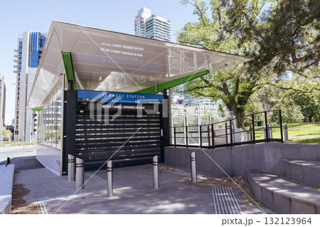 ANZAC Train Station Exterior in Melbourne Australia ANZAC Train Station Exterior in Melbourne Australia 132123964